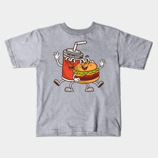 Burger and Soft drink Kids T-Shirt